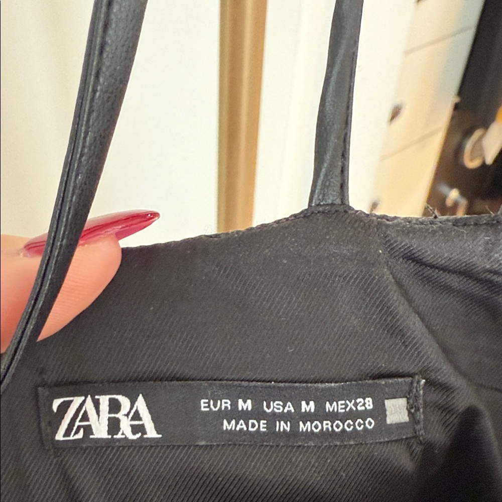 Zara Black leather Dress - Picture 5 of 8